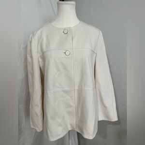 Free Blazer Lafayette 148 Elegant Cream Women's Jacket